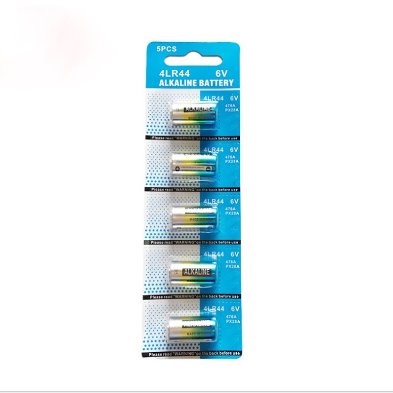 5PCS 4LR44 6V installed alkaline Zinc-Manganese cascade battery 6V beauty pen PX28A L1325 4AG13