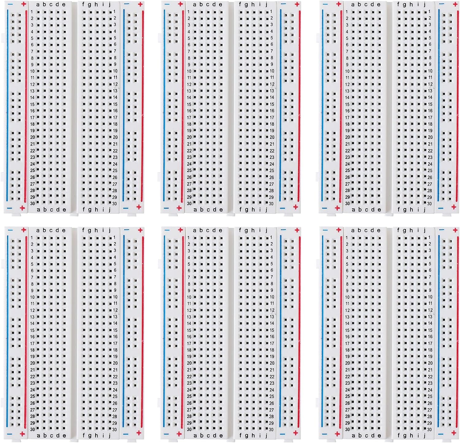 Breadboards Kit Bevat 830/400/170 Punt Soldeerloze Breadboards Voor Proto-Schild Distributie Verbindingsblokken: WHITE