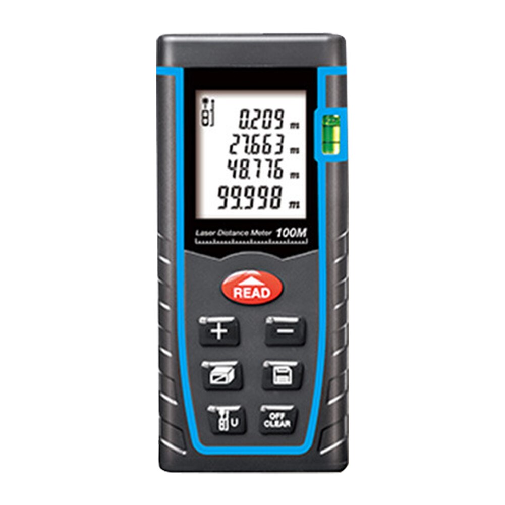Portable Handheld Tape LCD Screen Battery Operated Electronic Digital Display Rangefinder Data Recording Distance Meter: 100M