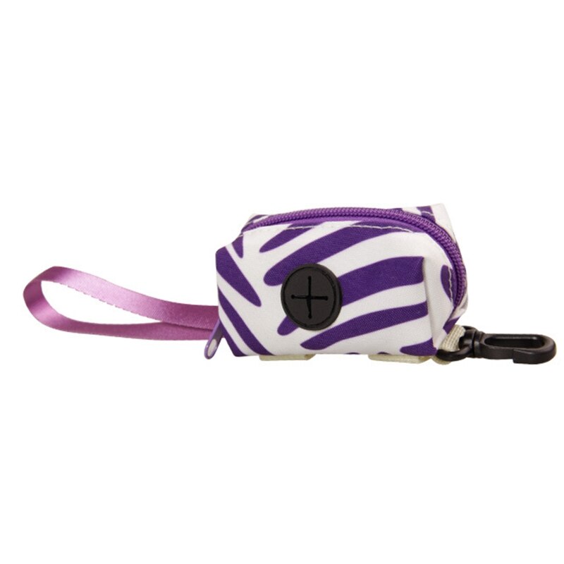 D0AD Dog Poop Bag Holder Eco-Friendly Dog Waste Bag Dispenser Dog Supplies Waste Bags Holder Outdoor with Carabiner: Purple