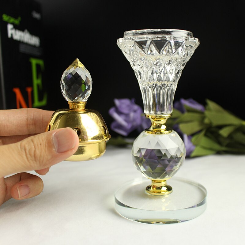 Arabische stijl 2 in kristallen kaarsenhouder wierookbranderstandaard huisdecoratie