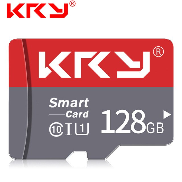 KRY tarjeta de memoria de alta velocidad Original 64GB tarjeta micro sd Clase 10 128GB tarjeta portátil flash TF 32GB 16GB 8GB para grabadora de conducción: 128 GB