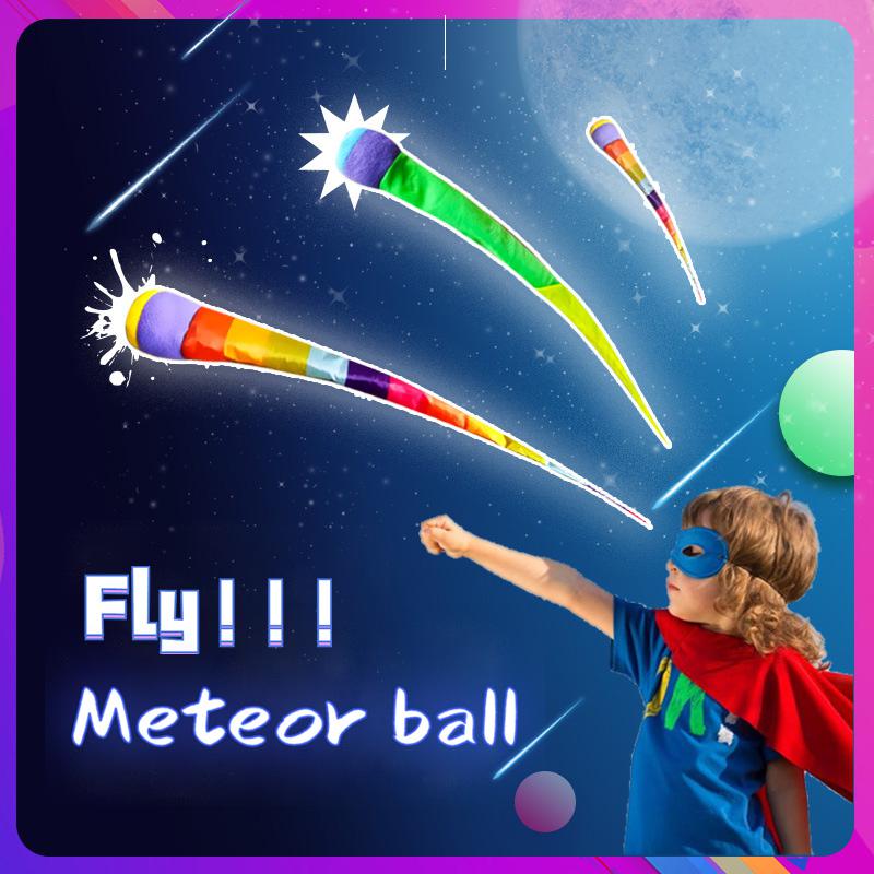 Giocattolo sportivo lancio a mano nastro arcobaleno Meteor Ball sacchi di sabbia sacchetto di fagioli bambini giochi all&#39;aperto giocattoli per bambini ragazzi ragazze anni Enfant