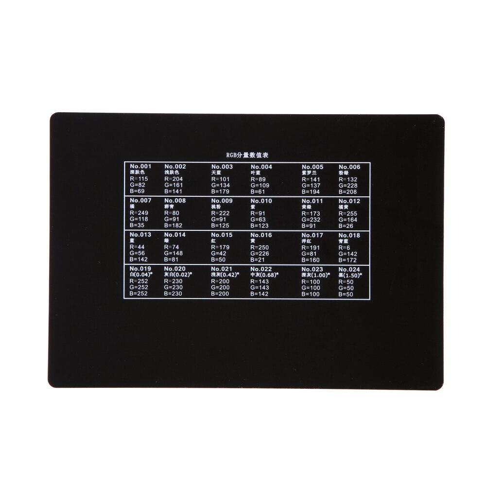 Andoer Professionelle 24 Farbe Karte Test Balancing Checker Karte Palette Bord für Überlegene Digitale Farbe Korrektur