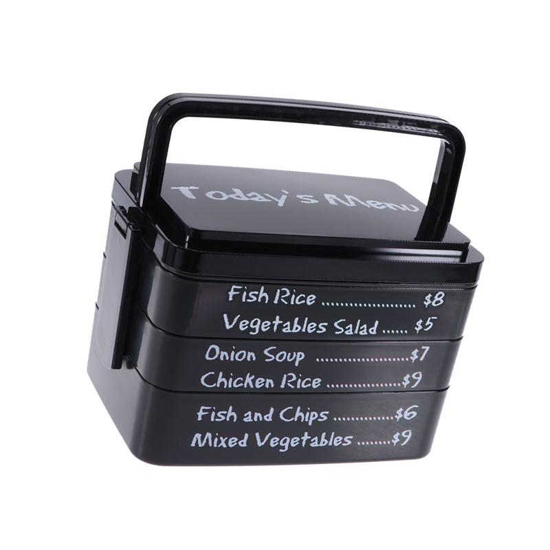 1PC 3 Layers Todays Menu Insulated Lunch Box Mess Tin Food Container for School Home Office