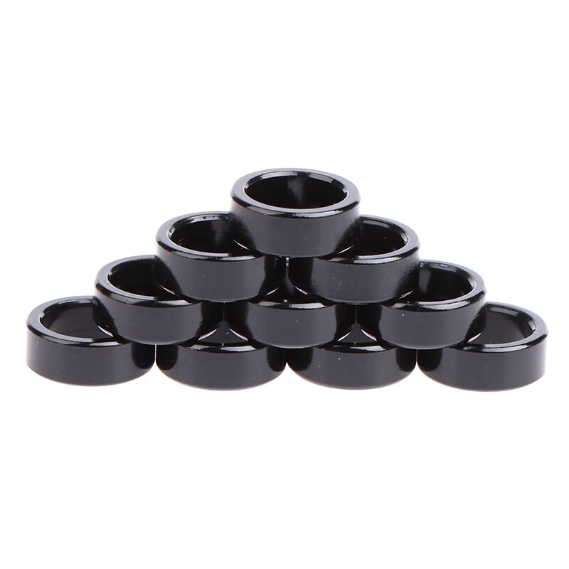 10 Pcs Pet Duif Voetring Id 8Mm Aluminium Voet Tag Ring Duif Levert Apparaten: Black