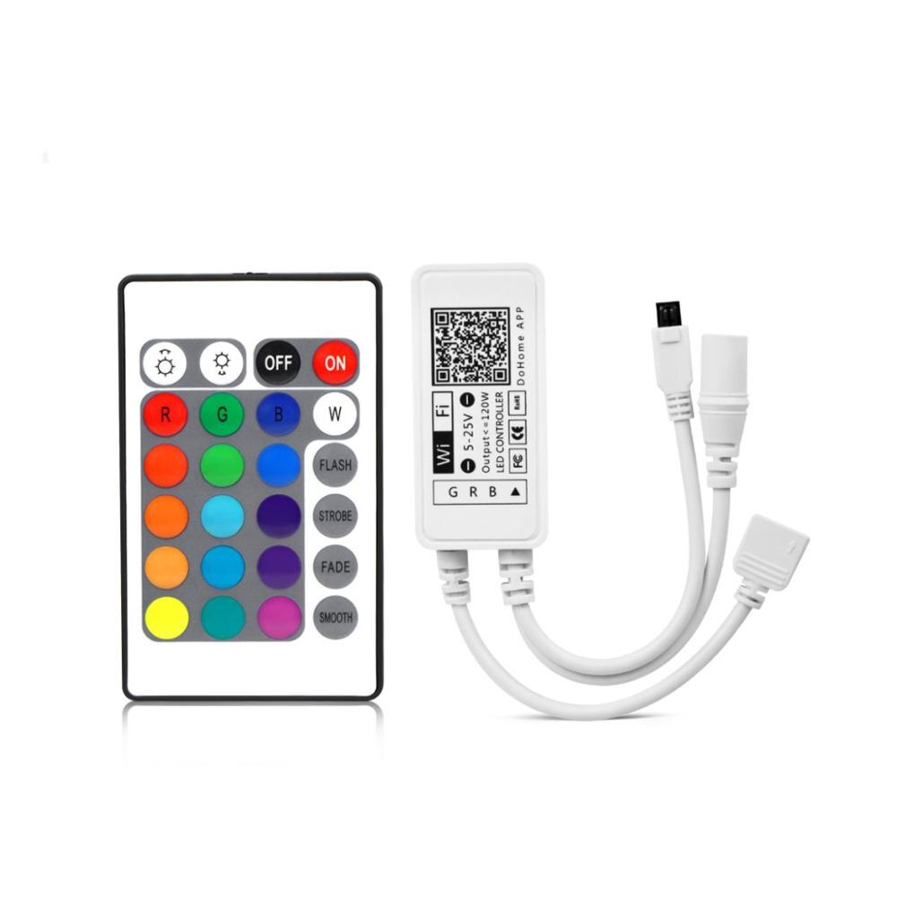 Dohome/Homekit WiFi RGB Controller For 2835/5050 LED Strip Remote/Voice Control Smart LED Controller 12V-24V: Default Title