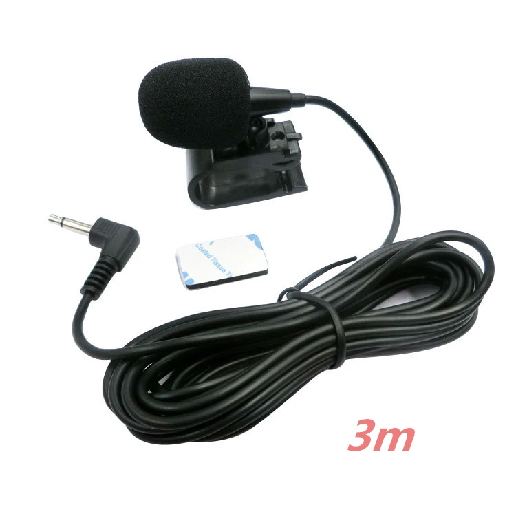 Microfone de Áudio do Carro com Microfone Externo, Unidade Principal do Veículo, Ativado Bluetooth, Rádio Estéreo, GPS, DVD, Mikrofo, Microfon, 3.5mm: verde