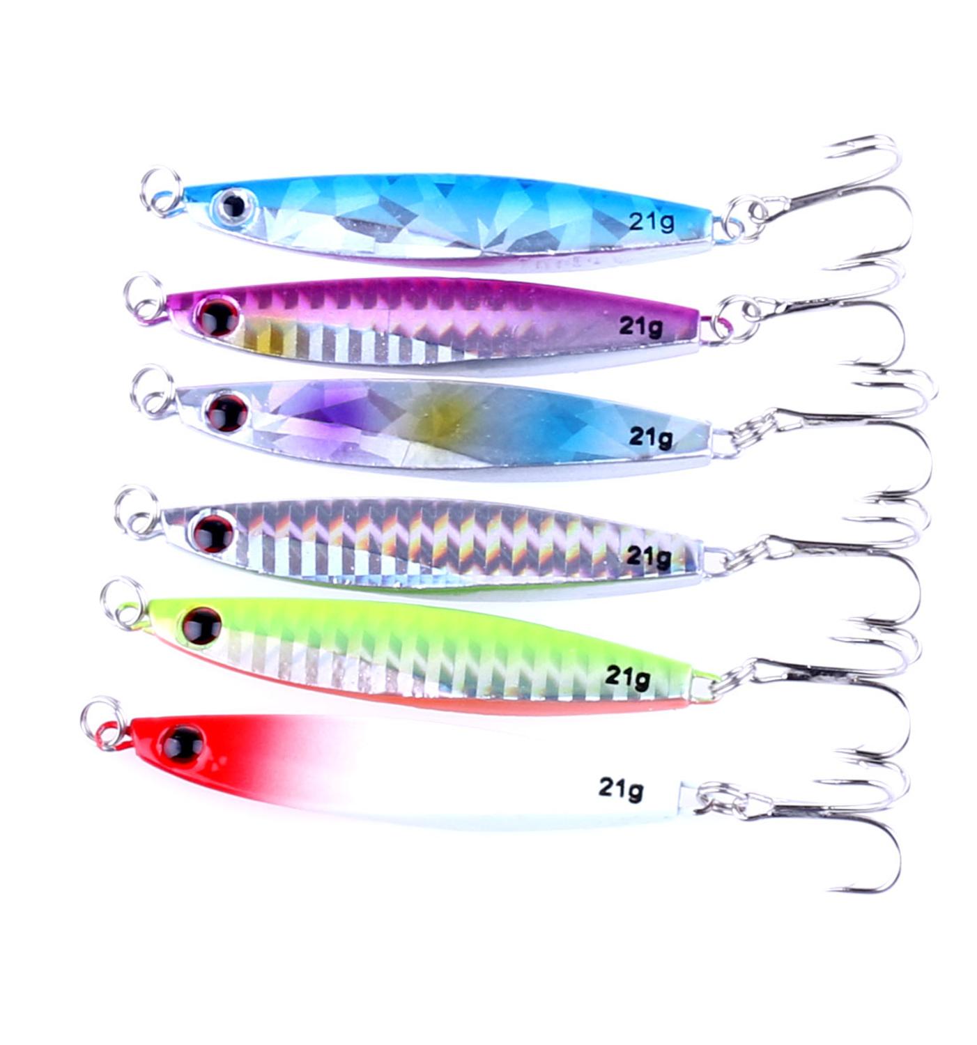 ThunderShower Metal Long Casting Jigging Lure Crankbait Jerkbait Spinning Fishing Jigs 14g/21g for Saltwater Freshwater