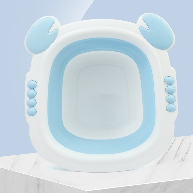 Lavabo pliable portable pour bébé | Lavabo pliable, baignoire lavage du visage, bacs de pieds pour enfant, lavabo dessin animé crabe ours en forme: 1