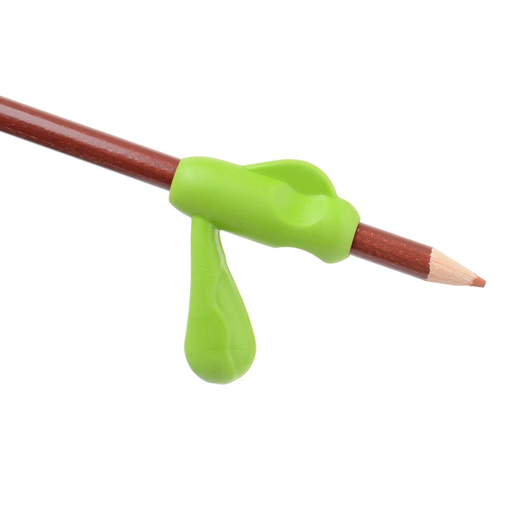 2 Pcs Silicone Rubber Children Pencil Holder School Supplies Pen Writing Aid Grip Stationery Pencil Posture Correction Device