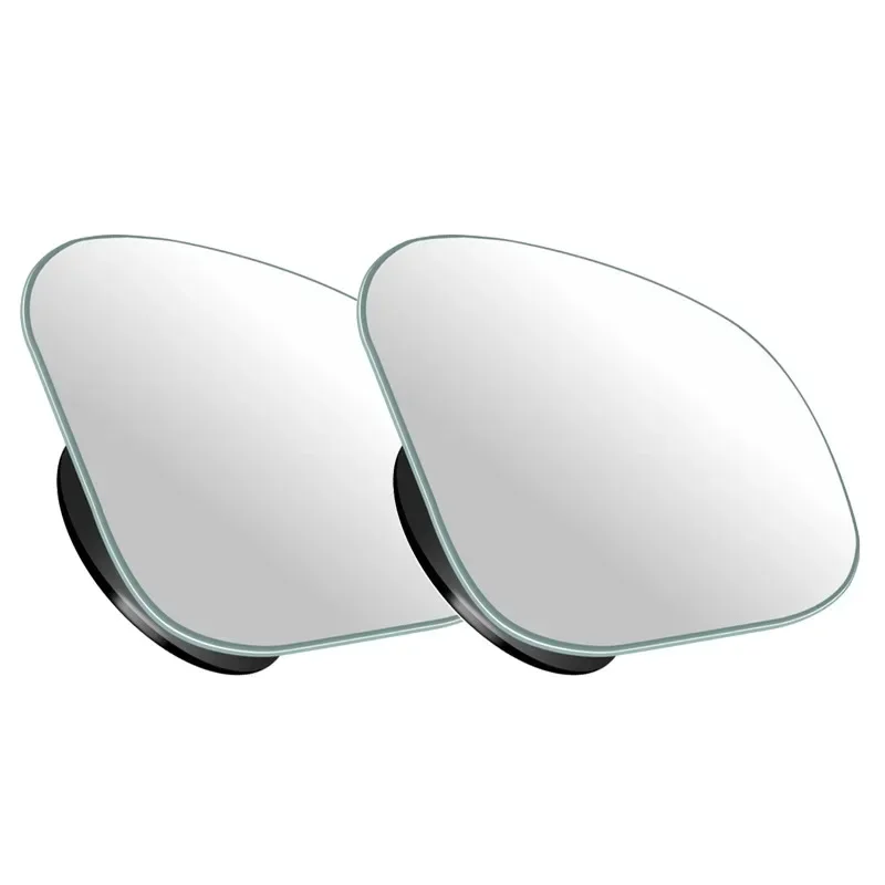 2pcs Car Mirror Wide Angle Car Blind Spot Mirrors 360° Adjustable Auxiliary Rearview Mirrors HD Frameless Small Round Mirror