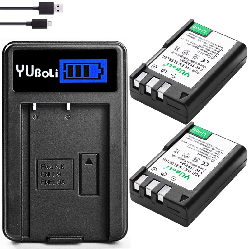 Batterie pour appareil photo Nikon, EN-EL9A EN-EL9, EL9, el9a, ENEL9, D40, D40X, D60, D3000, D5000, L15