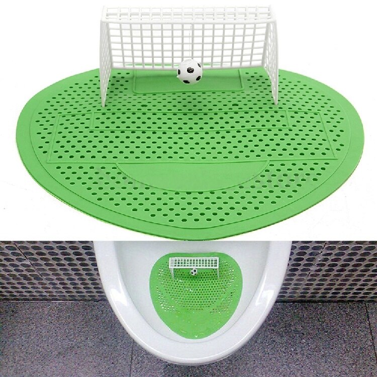 Goal Urinal Football Shooting Mat Urinal Male Toilet Deodorant Bathroom Aromatic Clean Pad Leather Men's Urinal Tool B3C3