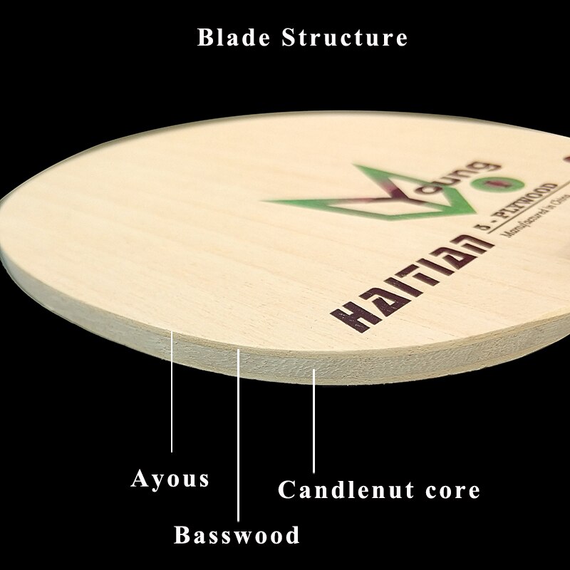 5 ply Table Tennis Blade Pure Wood Light Weight Beginner Training Ping Pong Paddle Racket
