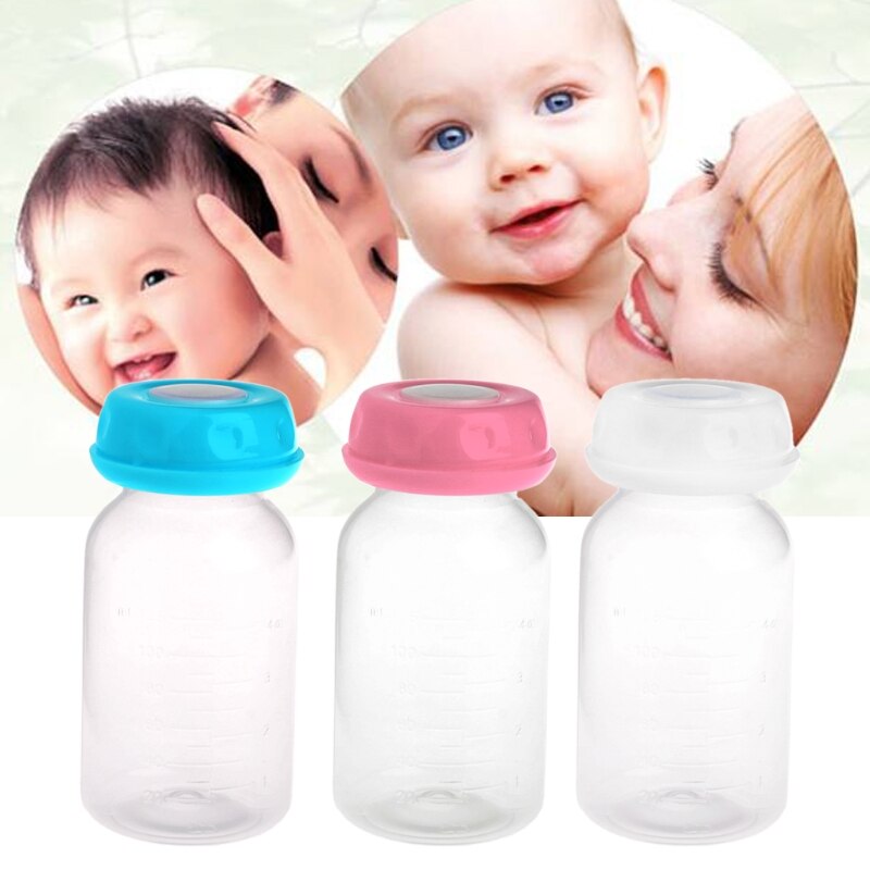 Bébé 125ML lait maternel biberons Collection stockage cou large stockage bouteille