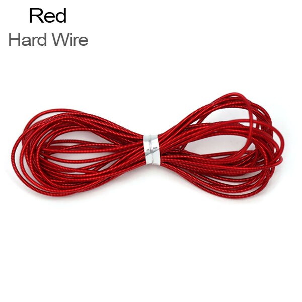 10g French Bullion Hard Wire 1MM Embroidery Thread Gimp Sewing Gold Work Copper Wire Handmade Jewelry Making Канитель жесткая: Hard Wire-Red