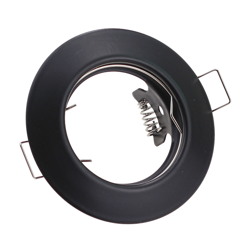 10 stk. indbygget led-spotlightramme, satin nikkel, hvid, sort krom, montering, passer til  gu10/mr16- pære downlightarmatur: Foranderlig