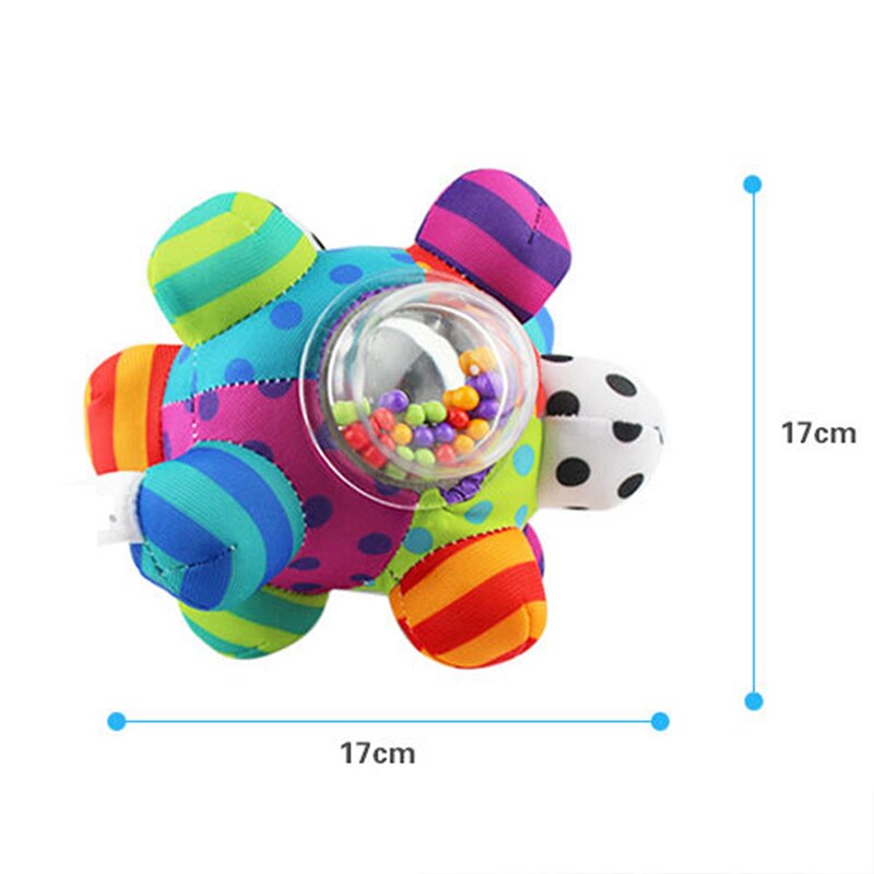 Pasgeboren Kinderwagen Hanger Bed Bel Hand Grab Rammelaar Bal Baby Pluche Rustgevende Troostende Speelgoed