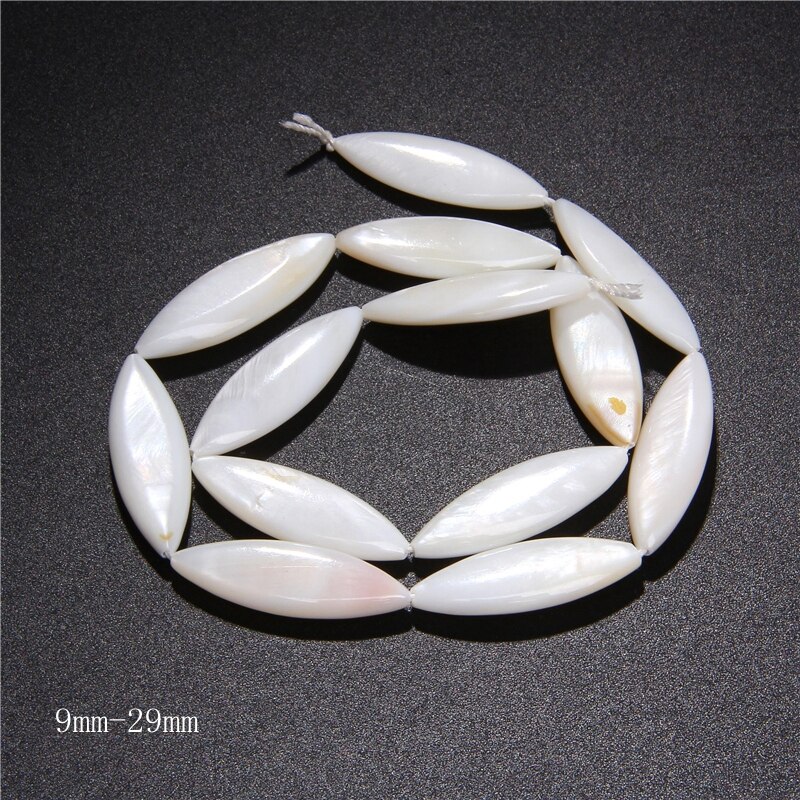 15.5" Natural White Mother Of Shell Irregular Shape Nice Cross Charm DIY Making Women Jewelry Earrings Pendant Pearls Necklace: 12