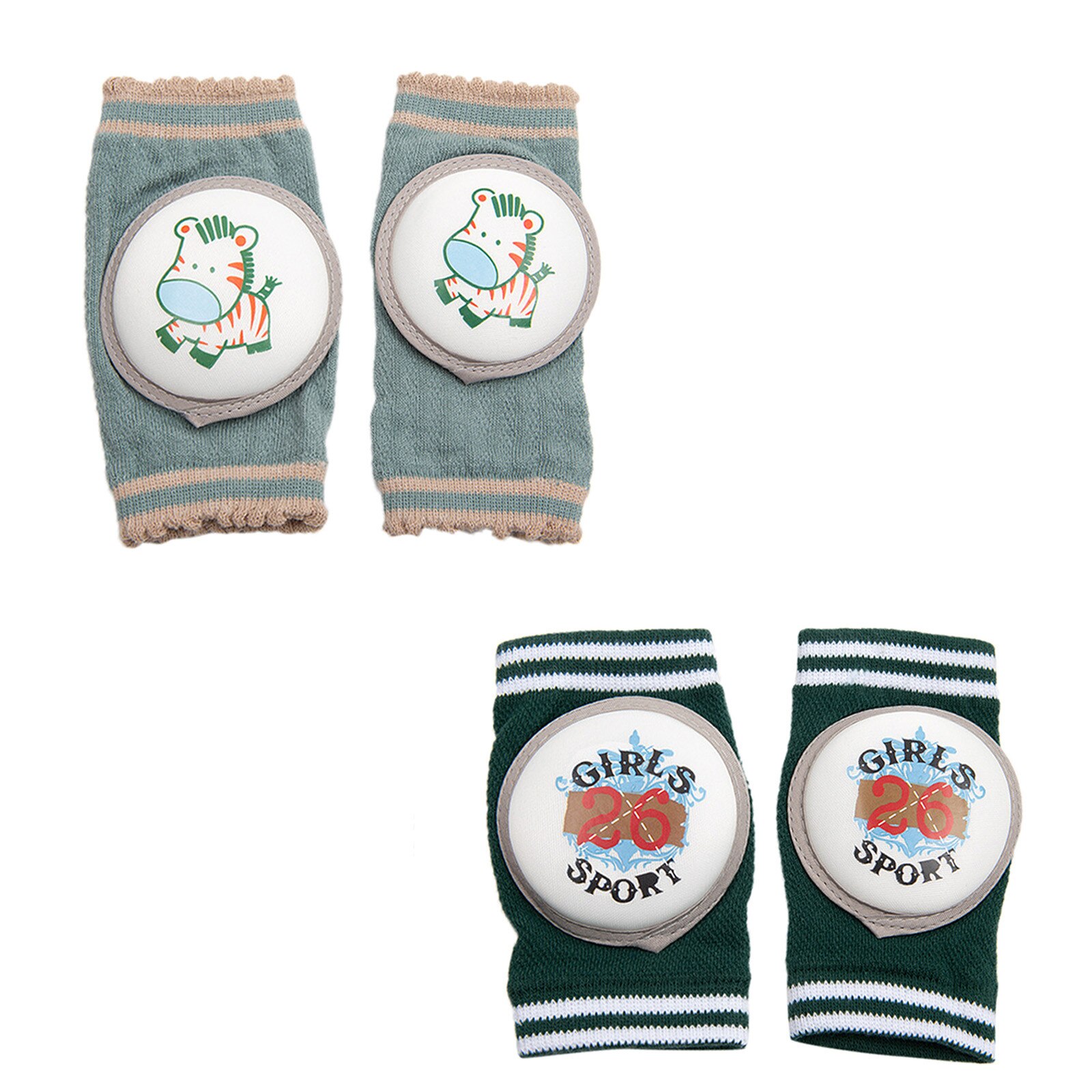 2 paia ginocchiere per bambini sicurezza per bambini cuscino gomito strisciante neonati scaldamuscoli per bambini supporto per ginocchio protettore ginocchiera L3: F