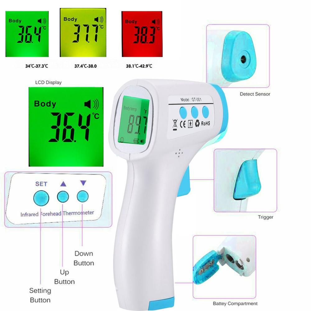 Infrarood Thermometer Voorhoofd Body Non-contact Thermometer Baby Volwassenen Outdoor Home Digitale Infrarood Thermometer Tермометр