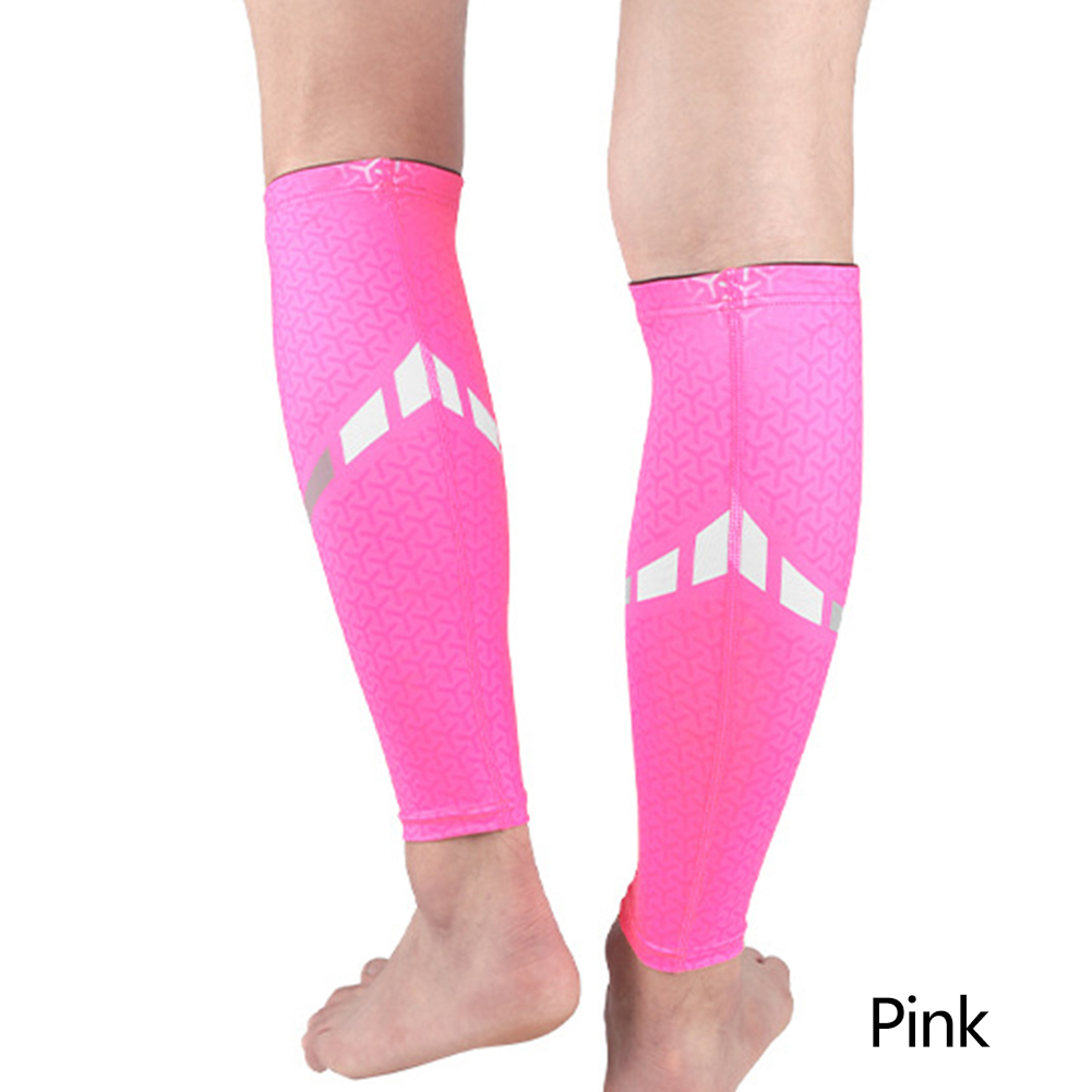 1PC Leg Sports Compression Socks Calf Compression Sleeves Runners Shin Splint Varicose Vein Calf Pain Relief Calf Guards: 1PC Pink / XL