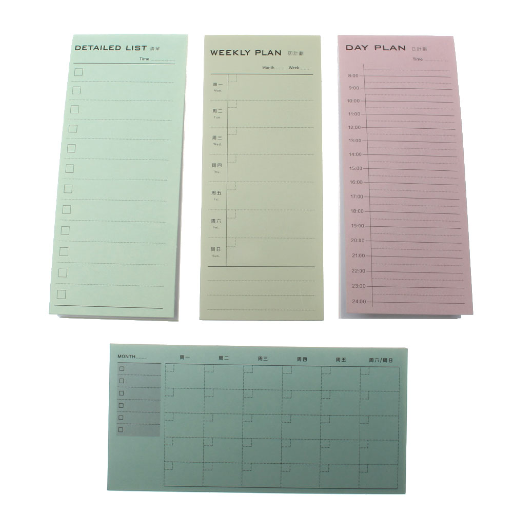 Day plan Week Plan Month plan More Detailed list Notebook Notepad Copybook Daily Memos Planner Journal Office Stationery