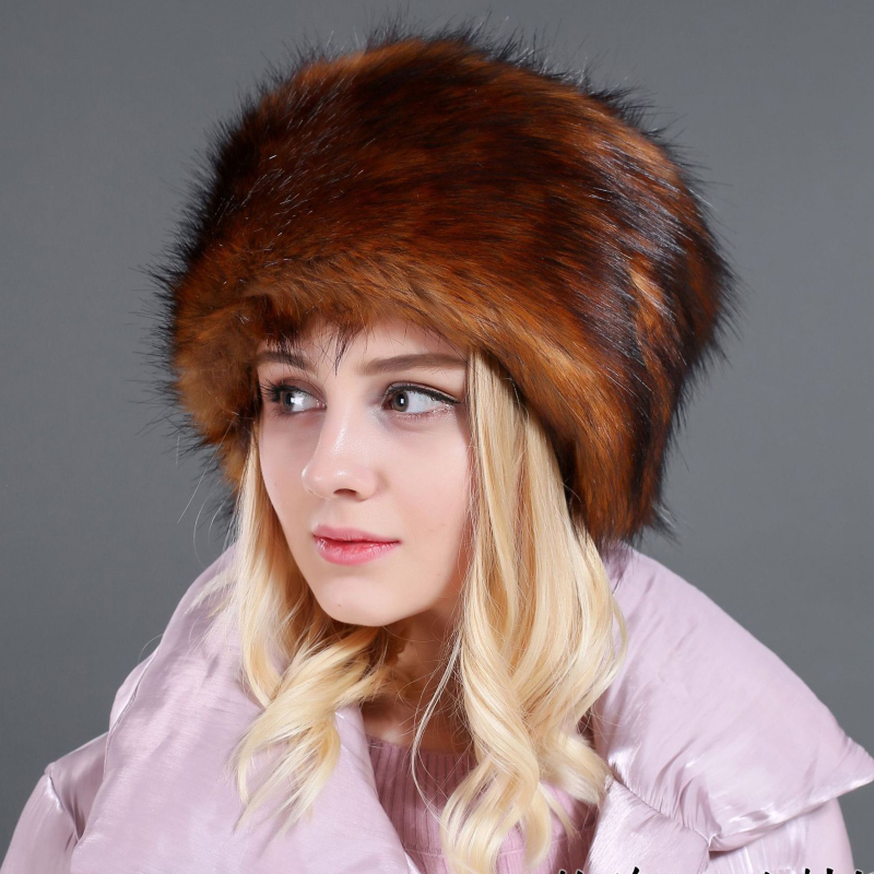 Ht2728 tyk varm pelshat damer russiske hatte til kvinder vinterhue kvindelig vindtæt ski øretelefon bomberhat russisk ushanka hat