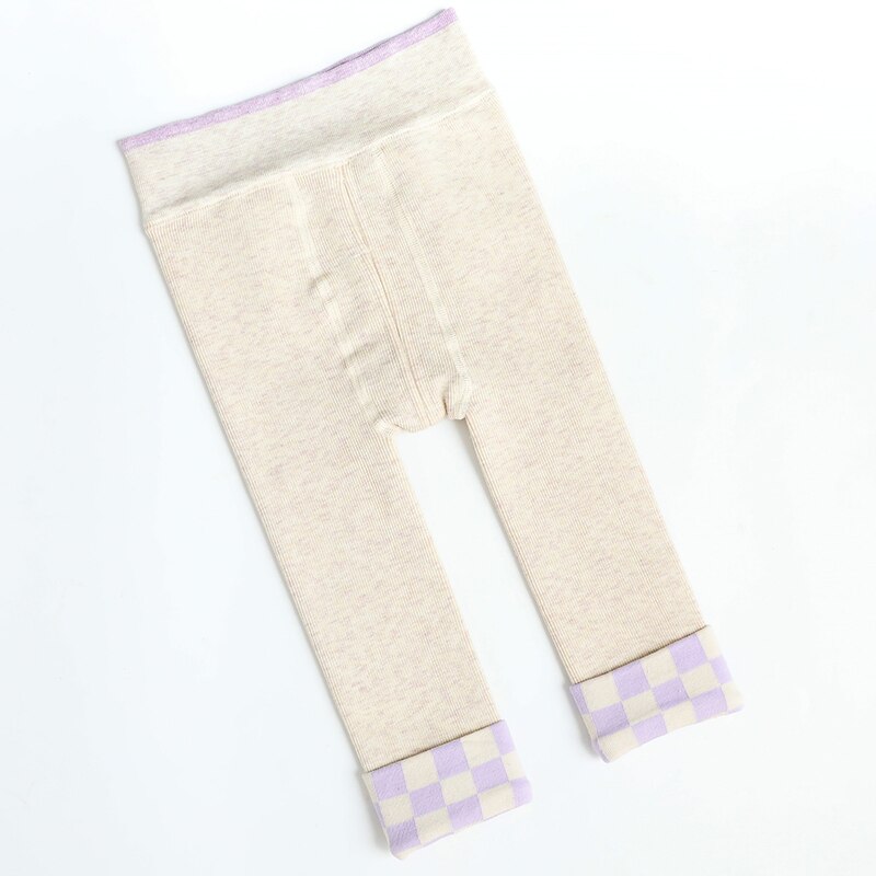 Mallas térmicas de terciopelo para niño y niña, pantalones de celosía gruesos y cálidos, pantalones infantiles para recién nacidos, accesorios para bebé: Wheat white / XS(0-2 years old)