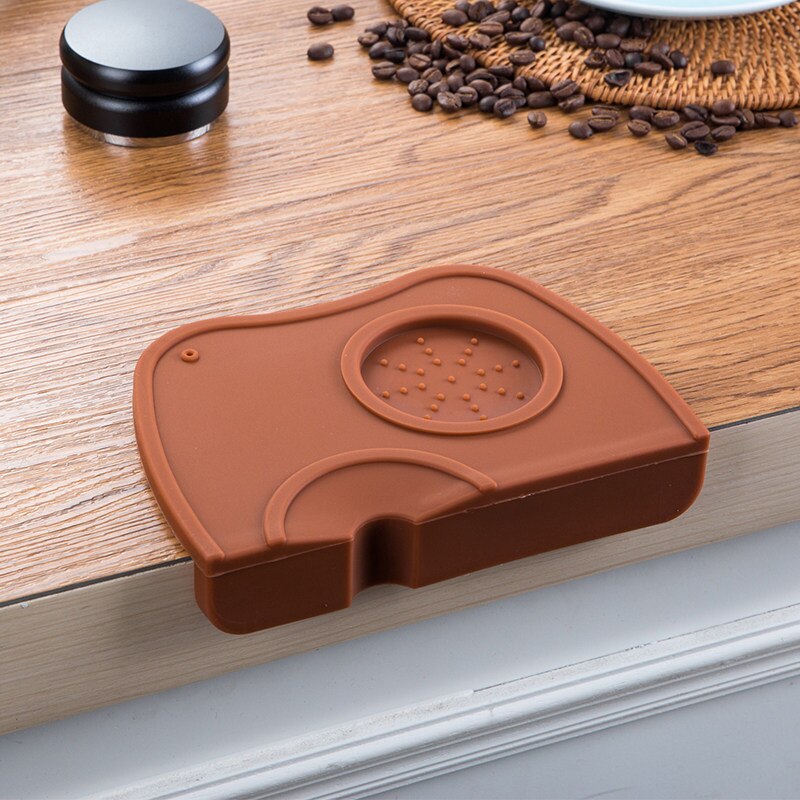 Barista kaffe anti-skrens matt espresso latte Kunst penn tukle tamping holder pute coffeeware tukler sikker kaffe slipe silikon matte