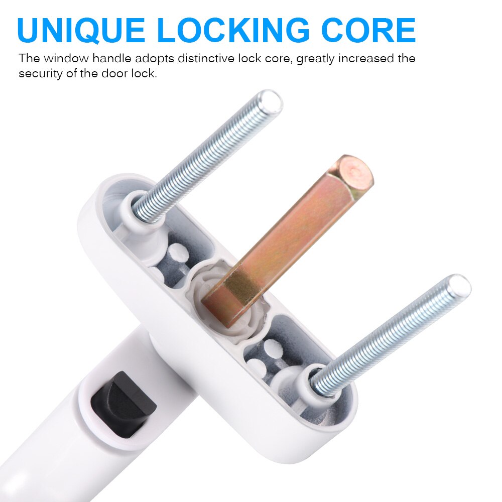 Durable Zinc Alloy White Window Handle Casement Window Handles Replacement Hardware Door Handles