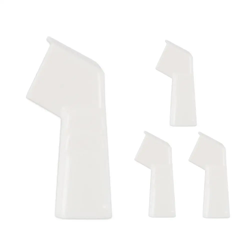 RV Gutter Spouts Mini Gutters For Gazebo RV Roof Drip Edge 2 Left And 2 Right Side White Gutter Extender Guides Rainwater Away: Default Title