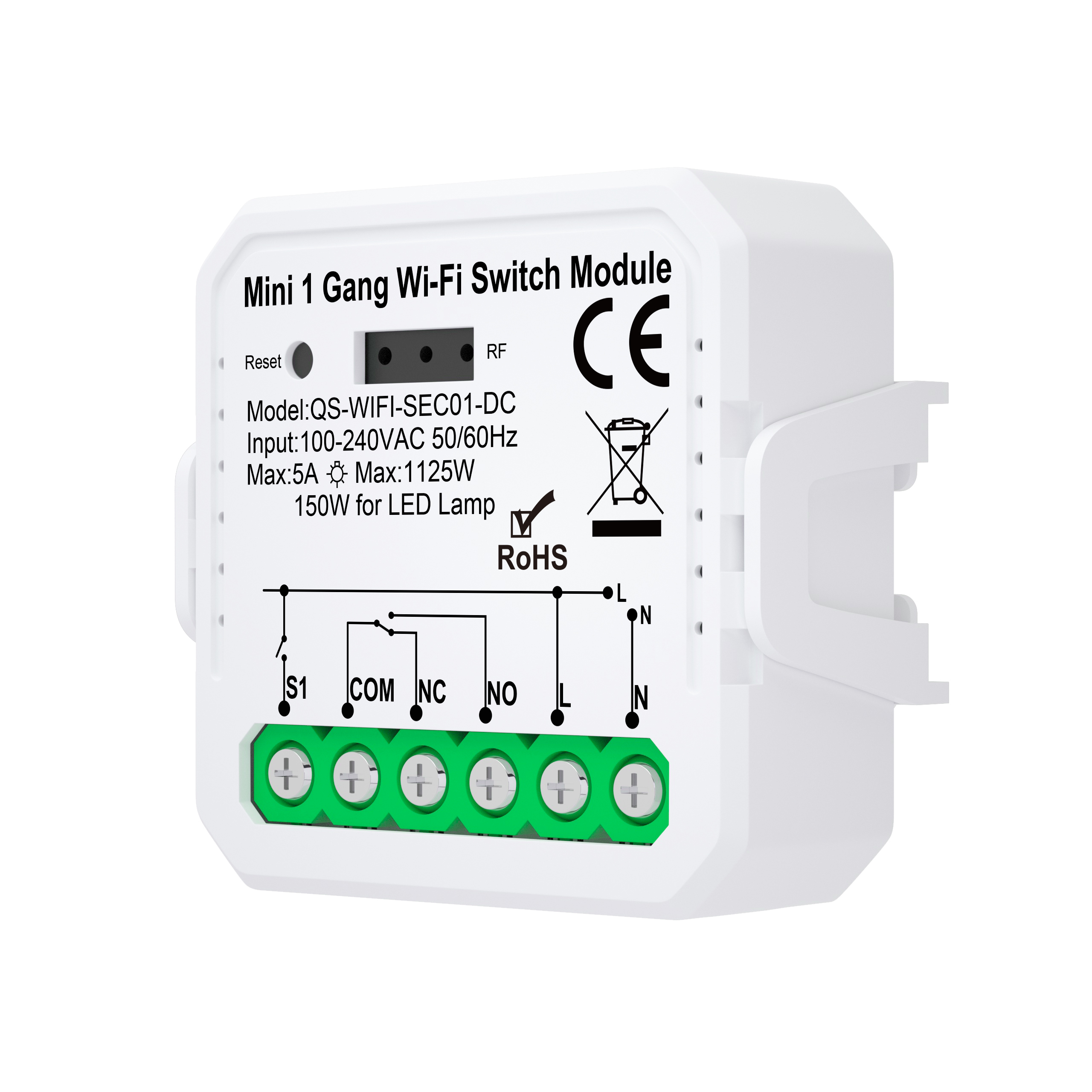 Tuya zigbee wifi módulo de interruptor inteligente contato seco dc 12/24v ac 100-240v casa inteligente diy disjuntor relé trabalho com alexa google alice: Bege / Bundle1: