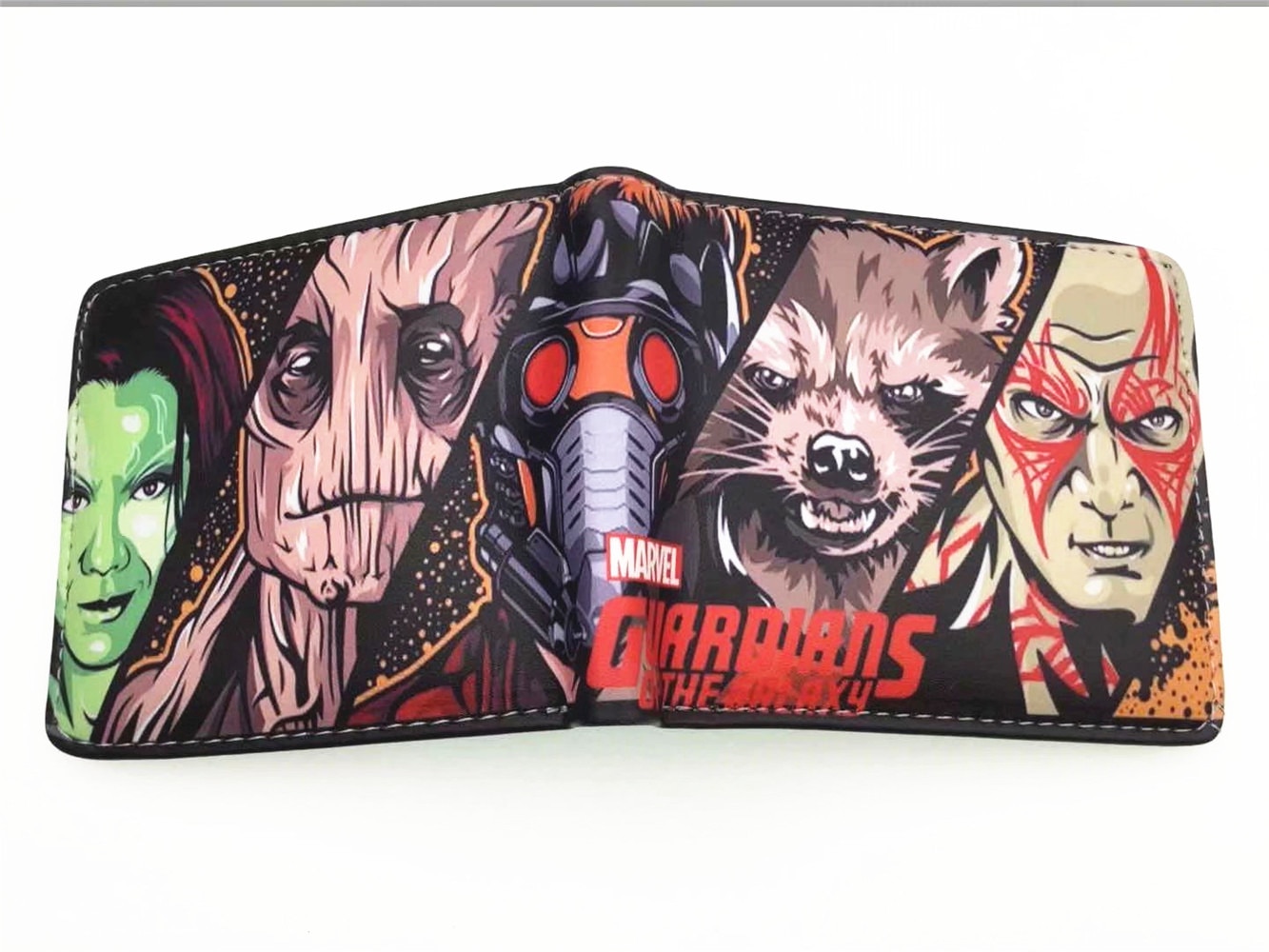 Gardiens de la galaxie hommes femmes PU portefeuille porte-monnaie unisexe portefeuilles ID/porte-carte de crédit