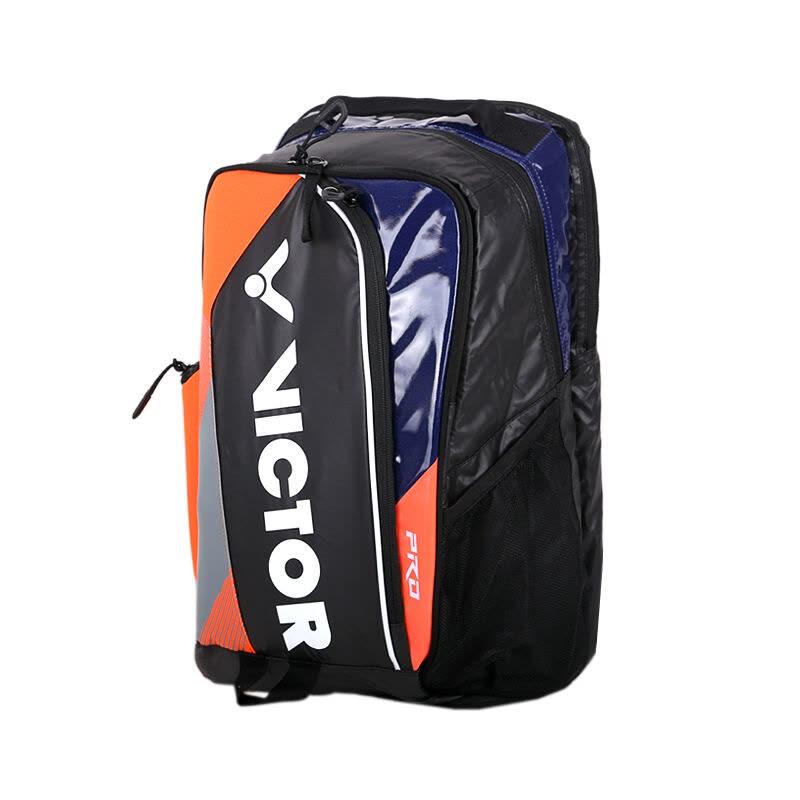 2018New Original Victor bádminton bolsa mochila deporte al aire libre de viaje bolsas de deportes de raqueta bolsa de gimnasio BR7009FC para 1-3 raquetas de zapatos: BR7009OC