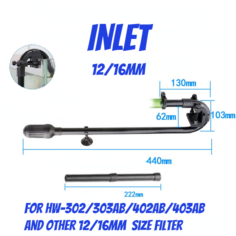 Aquarium Water Inlaat Uitlaat Buis Aquarium Water Instroom Uitstroom Buisleidingen Sunsun HW3 HW4 Externe Filter: 1216mm in