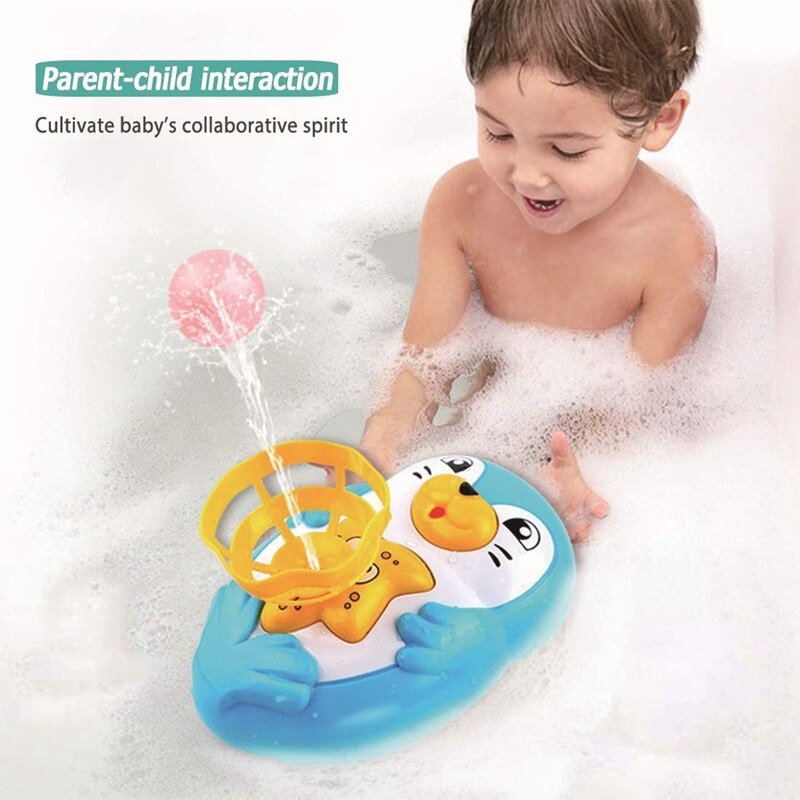 Bath Toys for Toddlers 3-6 Years Seal with 2 Balls Bath Sprinkler Toy