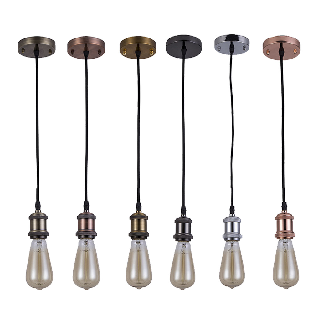 Eenvoudige Vintage led Hanglampen E27 Opknoping lamp Eetkamer Hanglamp Industriële Hangende Lamp voor Restaurant Coffee Bar