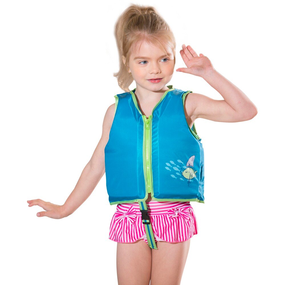 Megartico-chaleco salvavidas para niños, salvavidas para nadar, flotador, azul, 20-50 libras