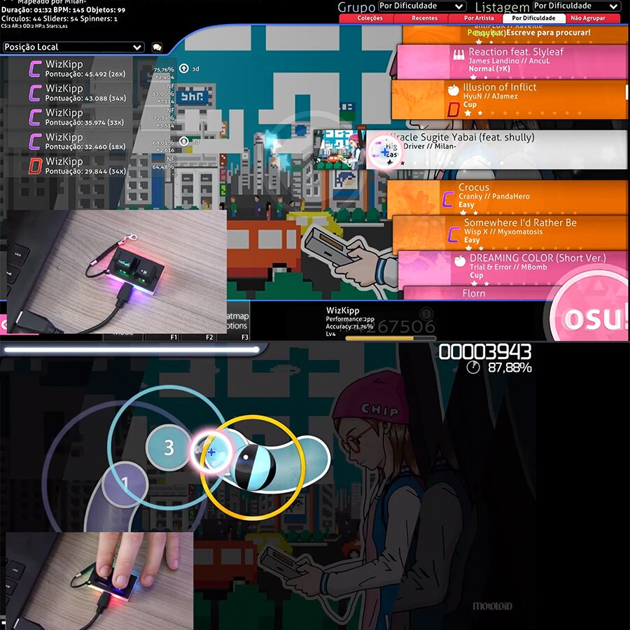 Motospeed K2 Mechanical Keyboard OSU Gaming Keyboards Swap Portable Mini Keypad RGB Backlight Detachable Keycap