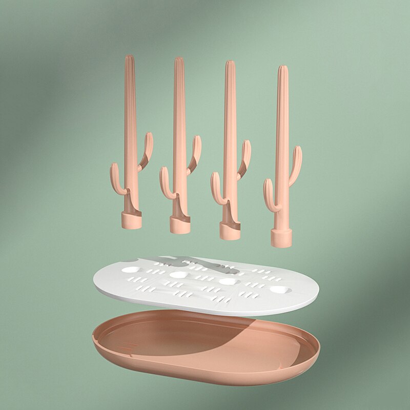 Baby Bottle Drying Rack Plastic Baby Feeding Bottle Holder Stand Cleaning Dryer Drainer