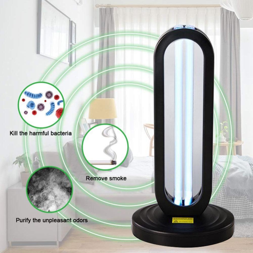 38W Ultraviolet Ozone Light UVC Remote Control Durable Germicidal Lamp Odor Dust Removal For Home Living Room Bedroom