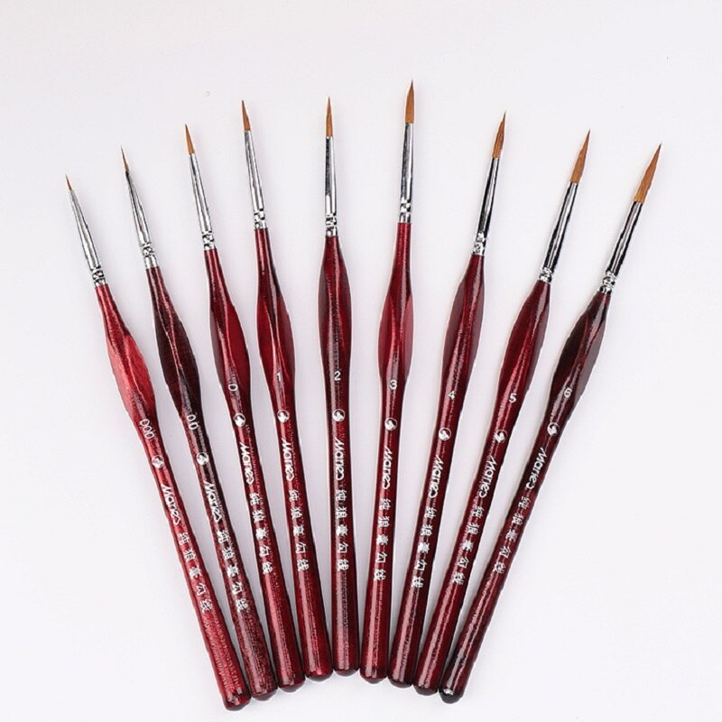 1Pcs Sable Hair Paint Brush Set - Miniature Art Brushes for Drawing Gouache Oil Painting Brush Art Supplies