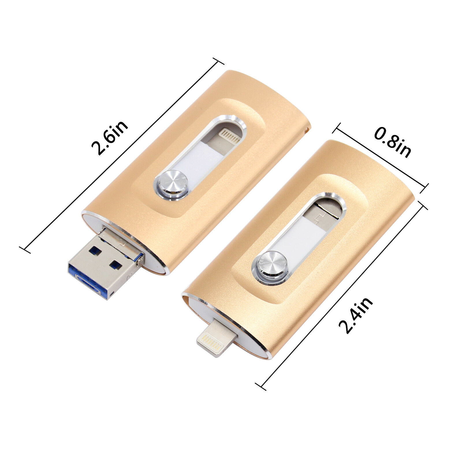 OTG Usb Flash Drive 16GB 32GB 64GB 128GB 256GB Pen drive storage memory stick Voor iphone XS 8 7 Plus 6 6s Plus 5 4S ipad Pendrive