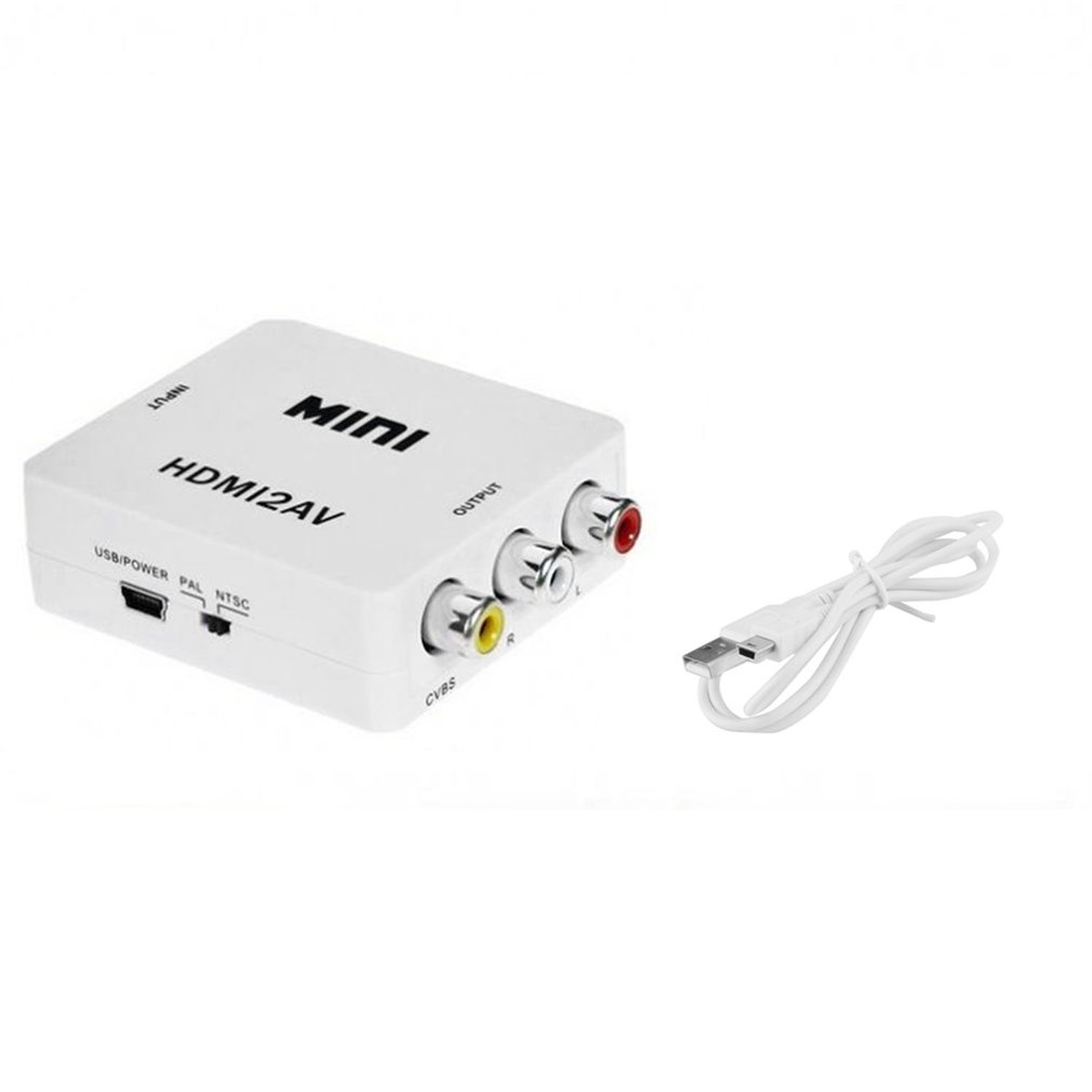 HDMI to Mini Composite CVBS RCA AV Video Converter Adapter Old TV 1080p HRCA
