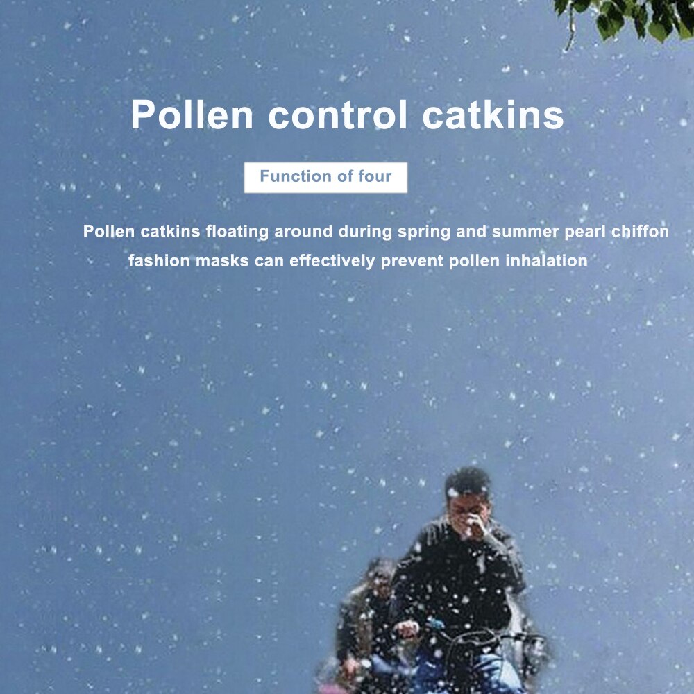 Ademende maskers stofdicht anti-ultraviolet winddichte maskers vrouwen huidvriendelijk bloemig buiten fietsen dragen zonnebrandcrème