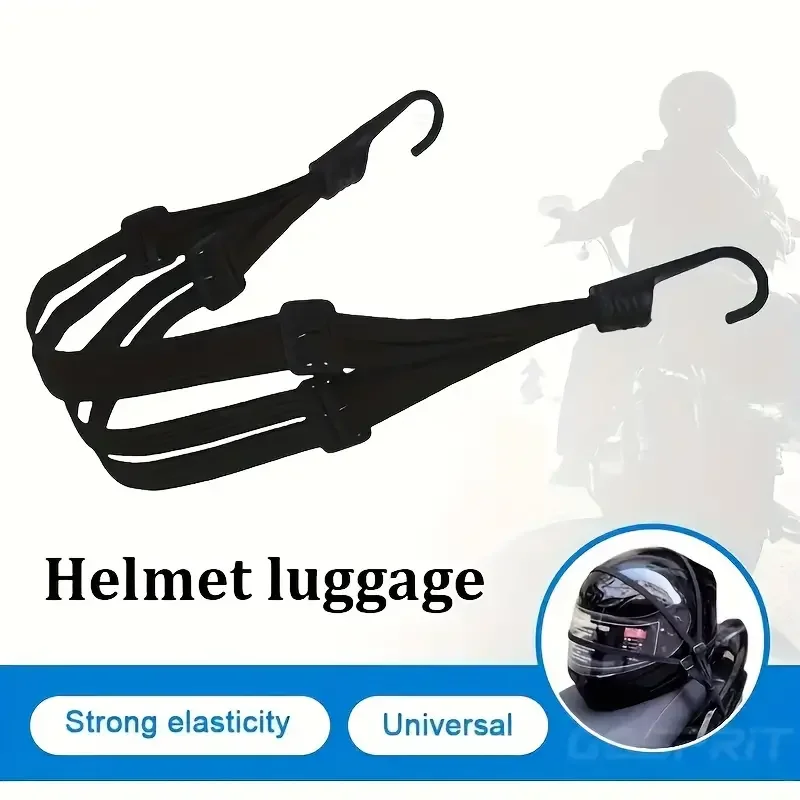 1pc elastiska motorcykelväskor med säkerhetskrok - mångsidig hjälmnätväxeltransport hållbar och elegant för dagliga resor