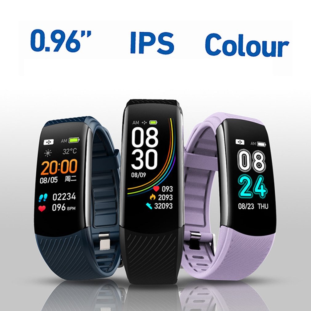 C6s smarte uhren, 0.96- zoll-sportarmbanduhren, herzfrequenzmessung, blutdruckmessung, schlafüberwachung, nachrichtenfunktion, fitness-smartwatch