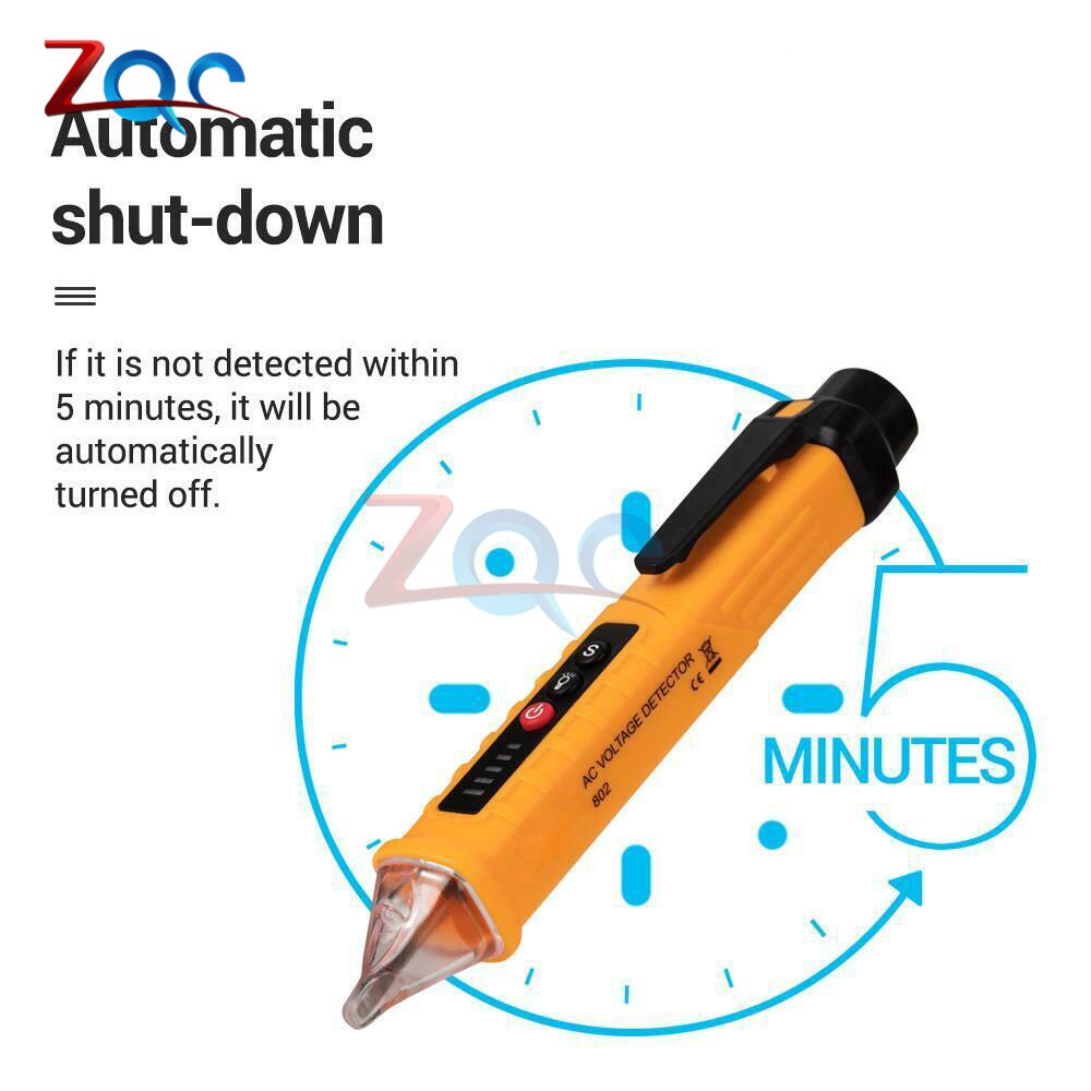 Led digitale 12v-1000v ac spanningsdetectoren contactloze stopcontact muurtester pen voltmeter meter volt stroom elektrische test potlood